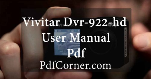 vivitar dvr 922 users guide pdf